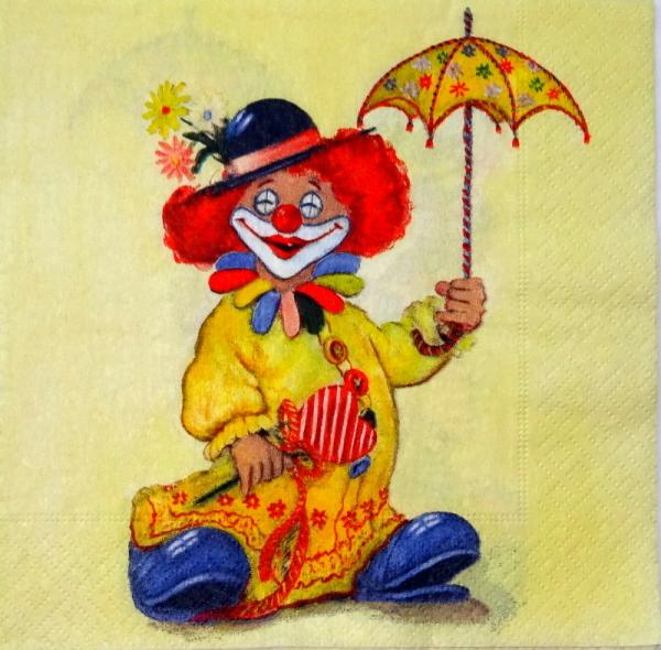 001 Clowns - 3-ply (yellow)